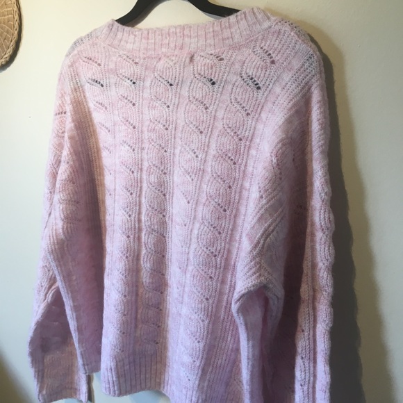 Peyton primrose size large baby pink knit sweater - Picture 10 of 10